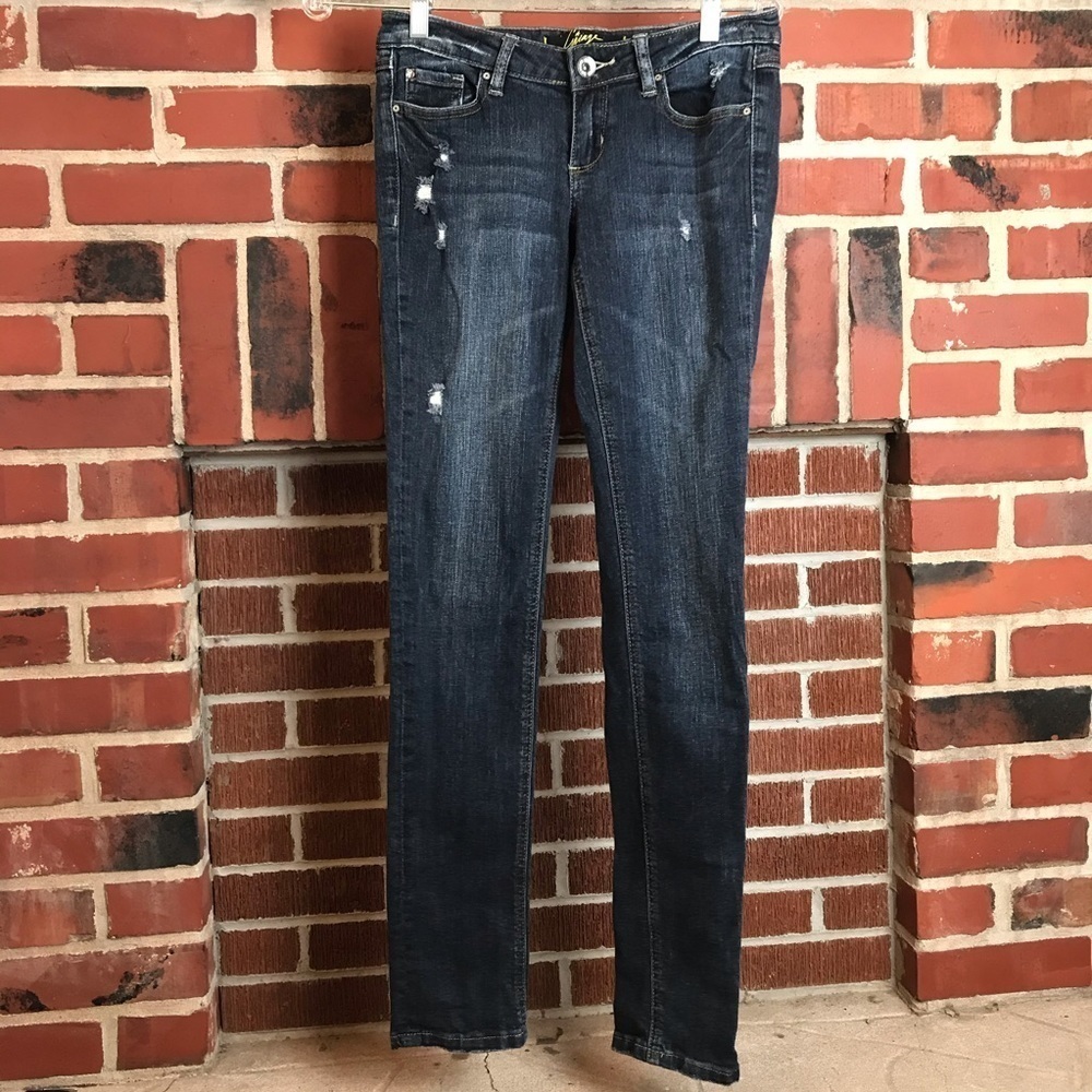 🔥Garage Super  Skinny Distressed Jeans 05 - Picture 2 of 8